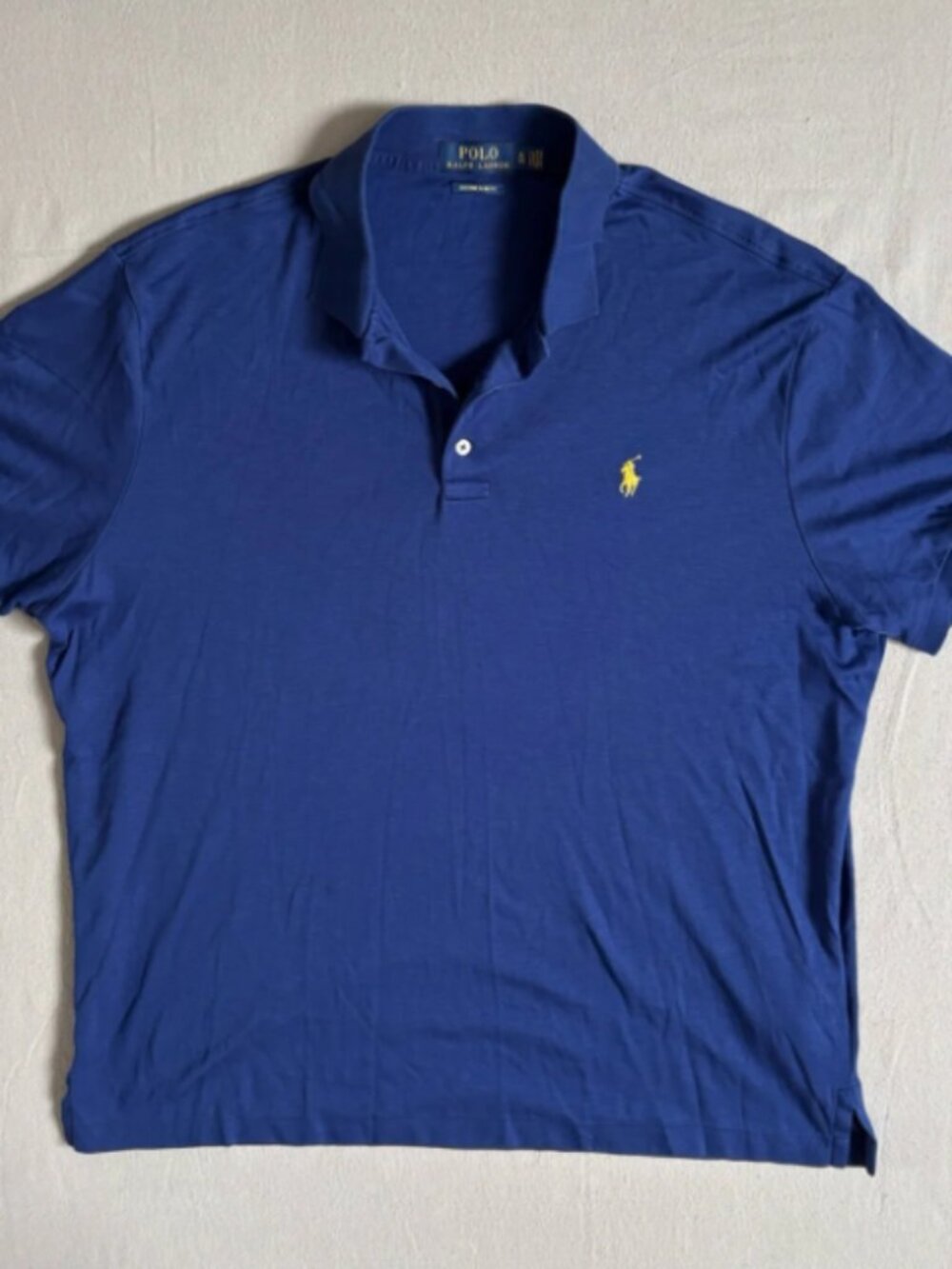 Polo by Ralph Lauren Royal Blue Polo Shirt Custom Slim Fit